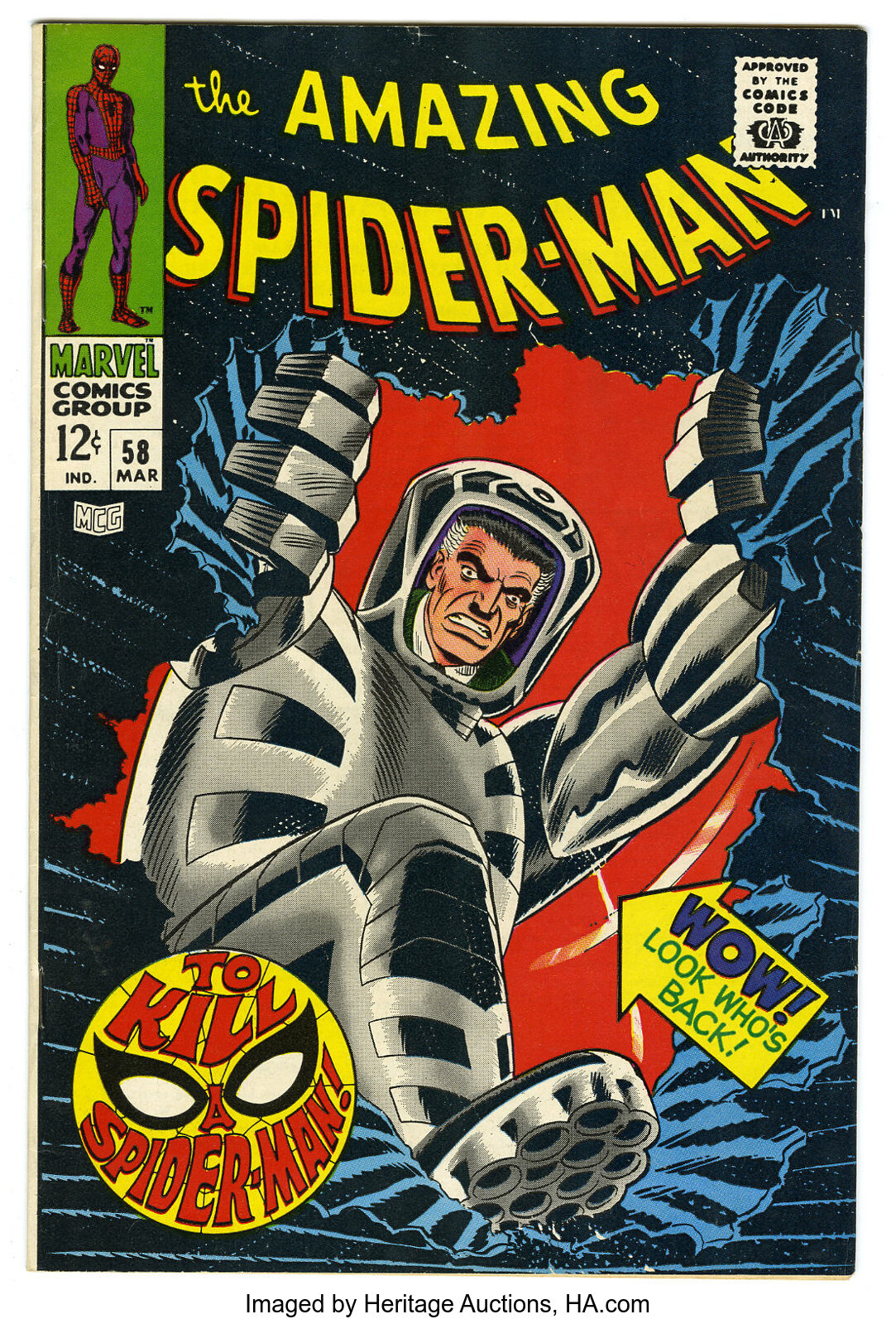 The Amazing Spider-Man #58 (Marvel, 1968) Condition: VF-. J. Jonah | Lot  #16054 | Heritage Auctions