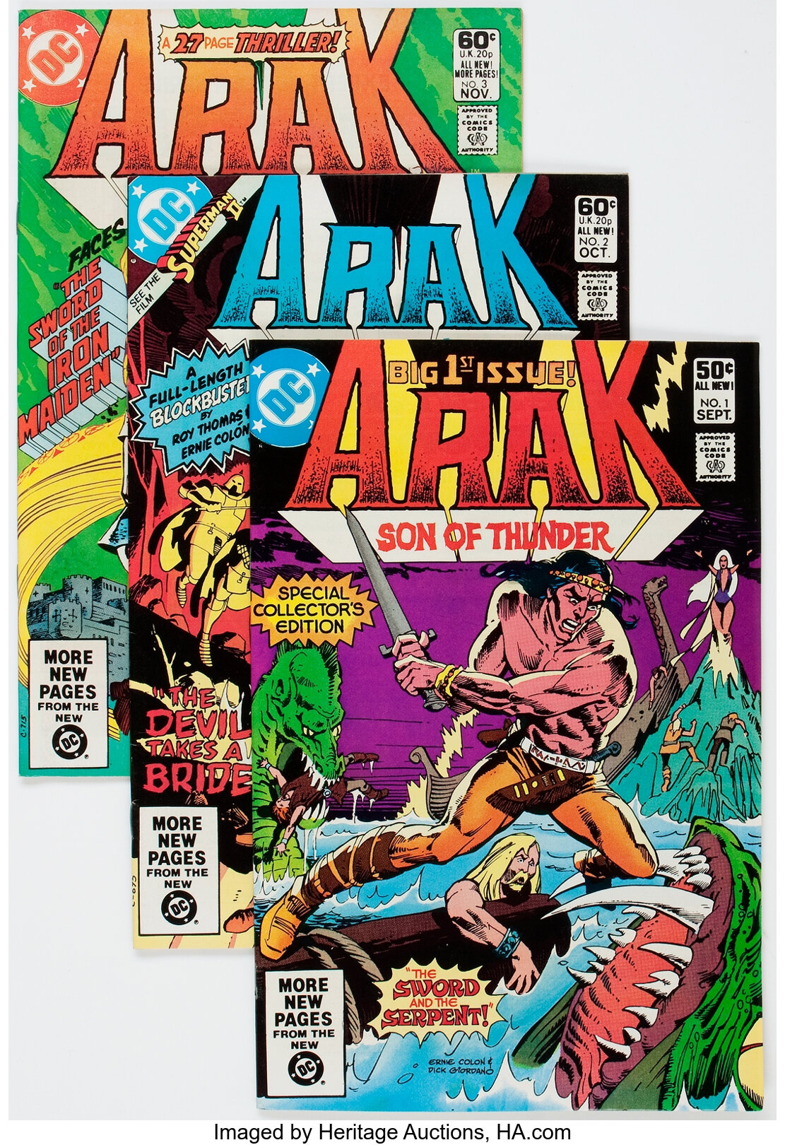 Arak Son of Thunder Short Box Group DC 1981 85 Condition Lot