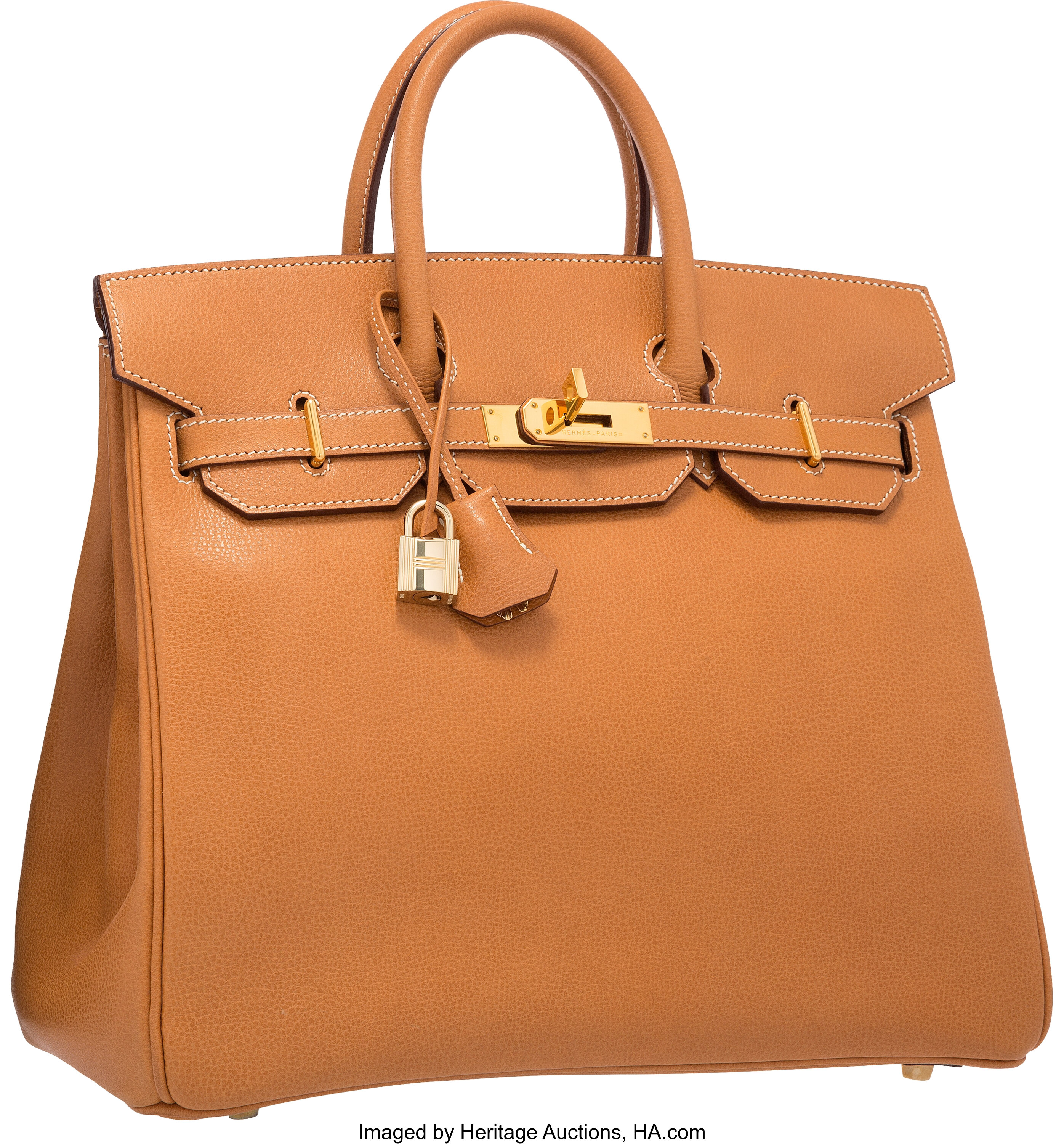 Hermes HAC Birkin Bag Natural Ardennes with Gold Hardware 32 at 1stDibs