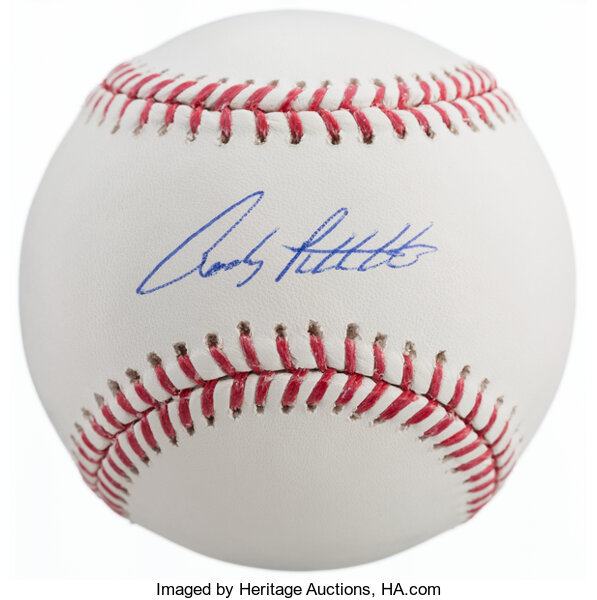 SPORTS: Andy Pettitte Photo and Autographed Baseball