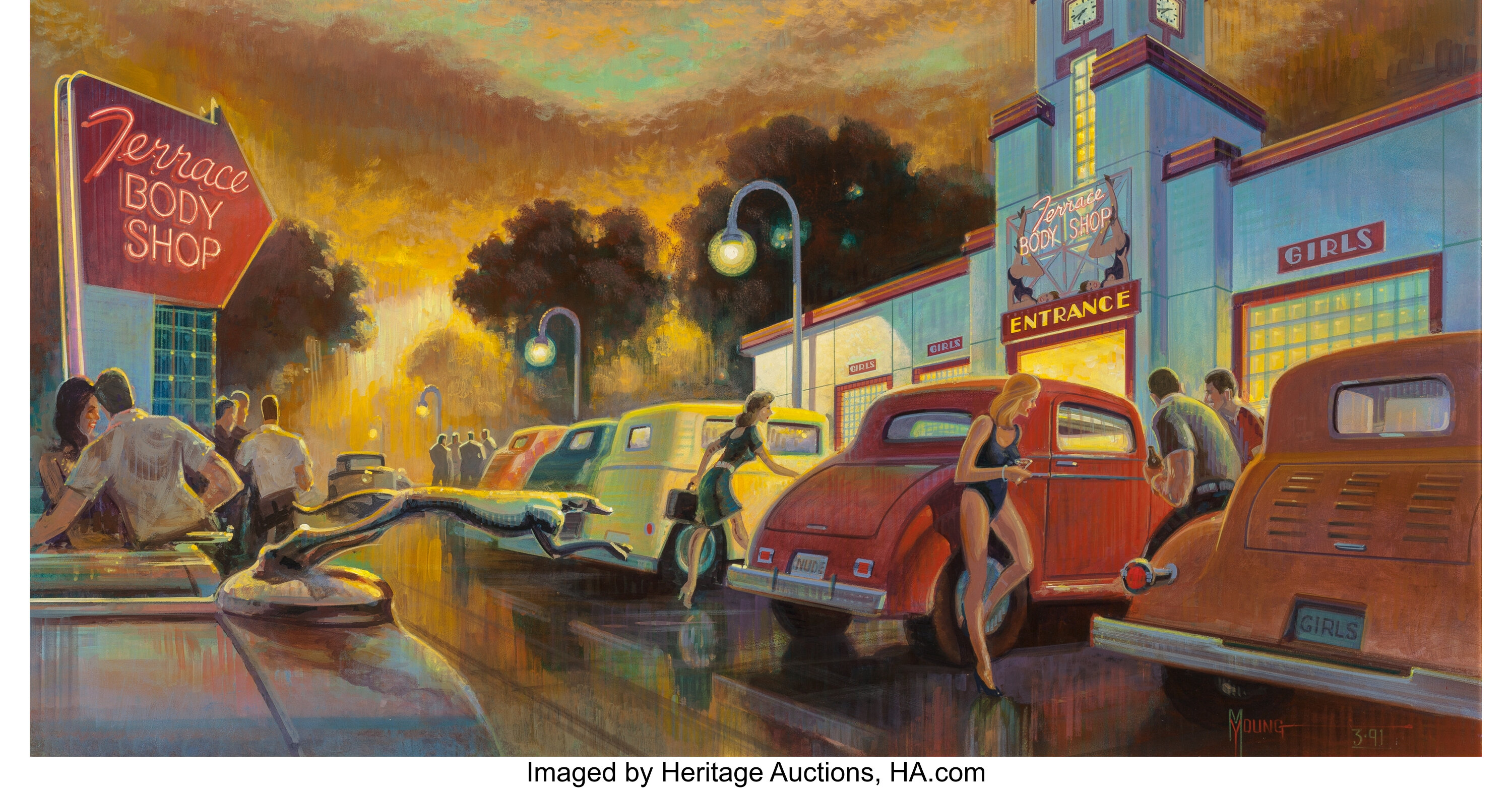 Sold at Auction: Michael Young, MICHAEL YOUNG DOWNTOWN (LUNAS