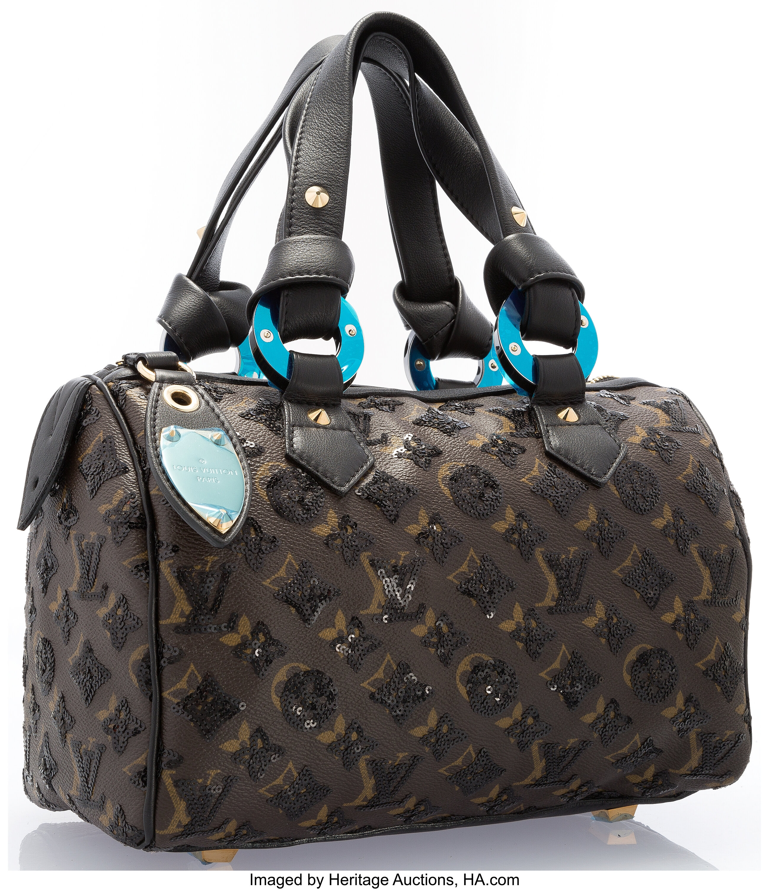 Louis Vuitton (Ultra Rare) Monogram Eclipse Sequin Speedy 30 871656