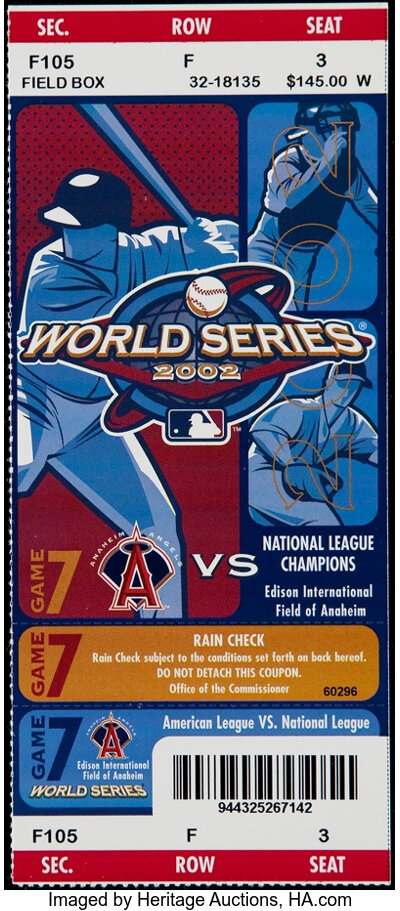 2002 World Series, Angels vs. Giants, After 2002 World Seri…