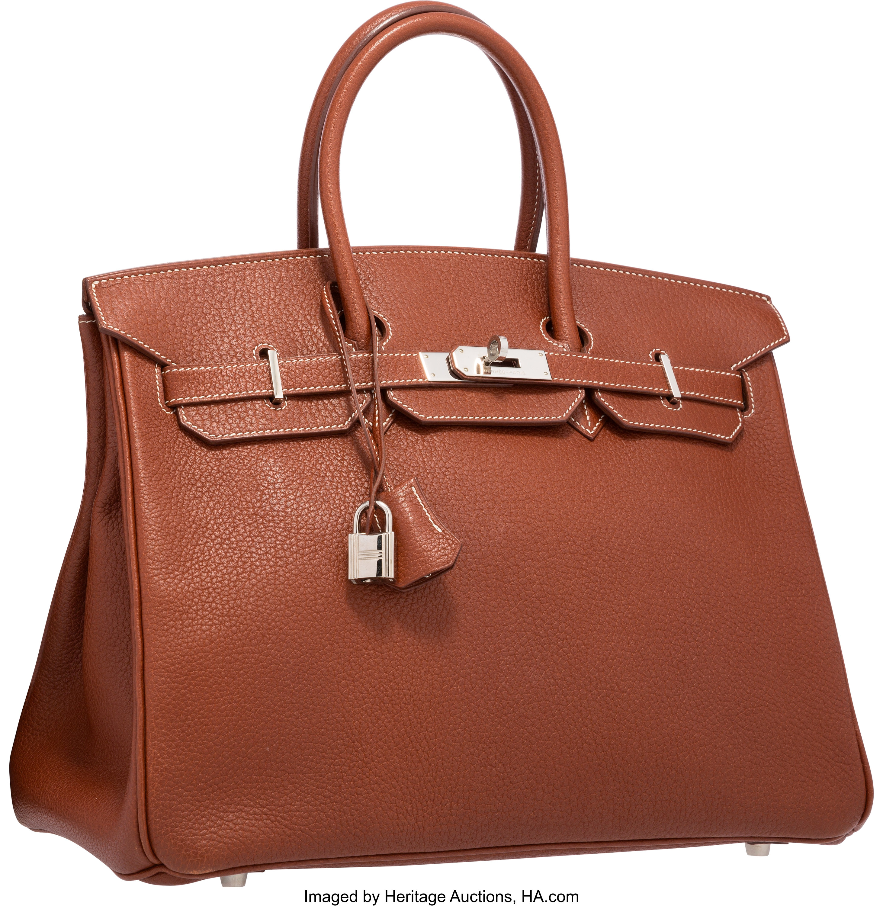 Hermes Limited Edition 35cm Tri-Color Birkin Bag with Palladium