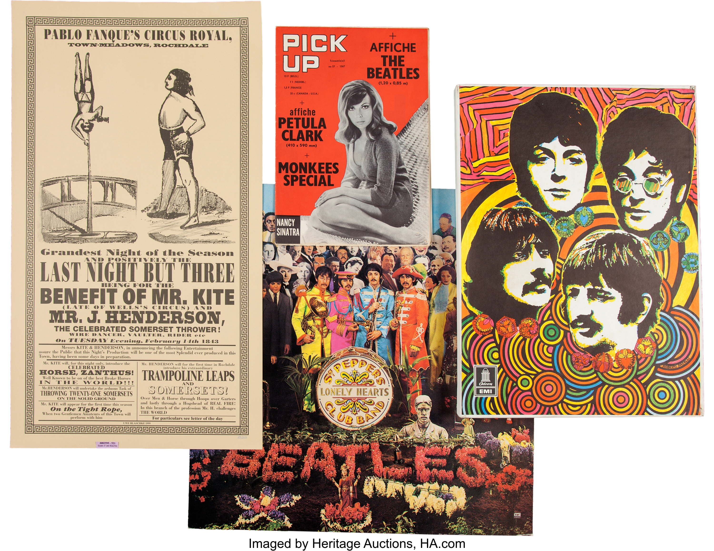 A Group of Beatles Sgt. Pepper's Lonely Hearts Club Band Display | Lot  #89296 | Heritage Auctions