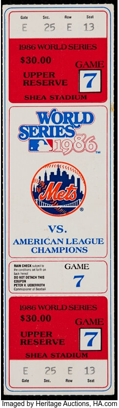 1986 World Series, Game 7: Red Sox @ Mets 