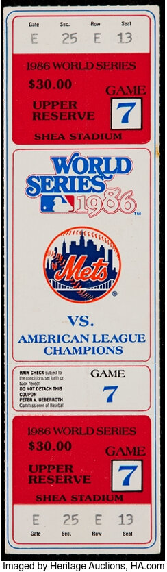 1986 World Series, Game 6: Red Sox @ Mets 