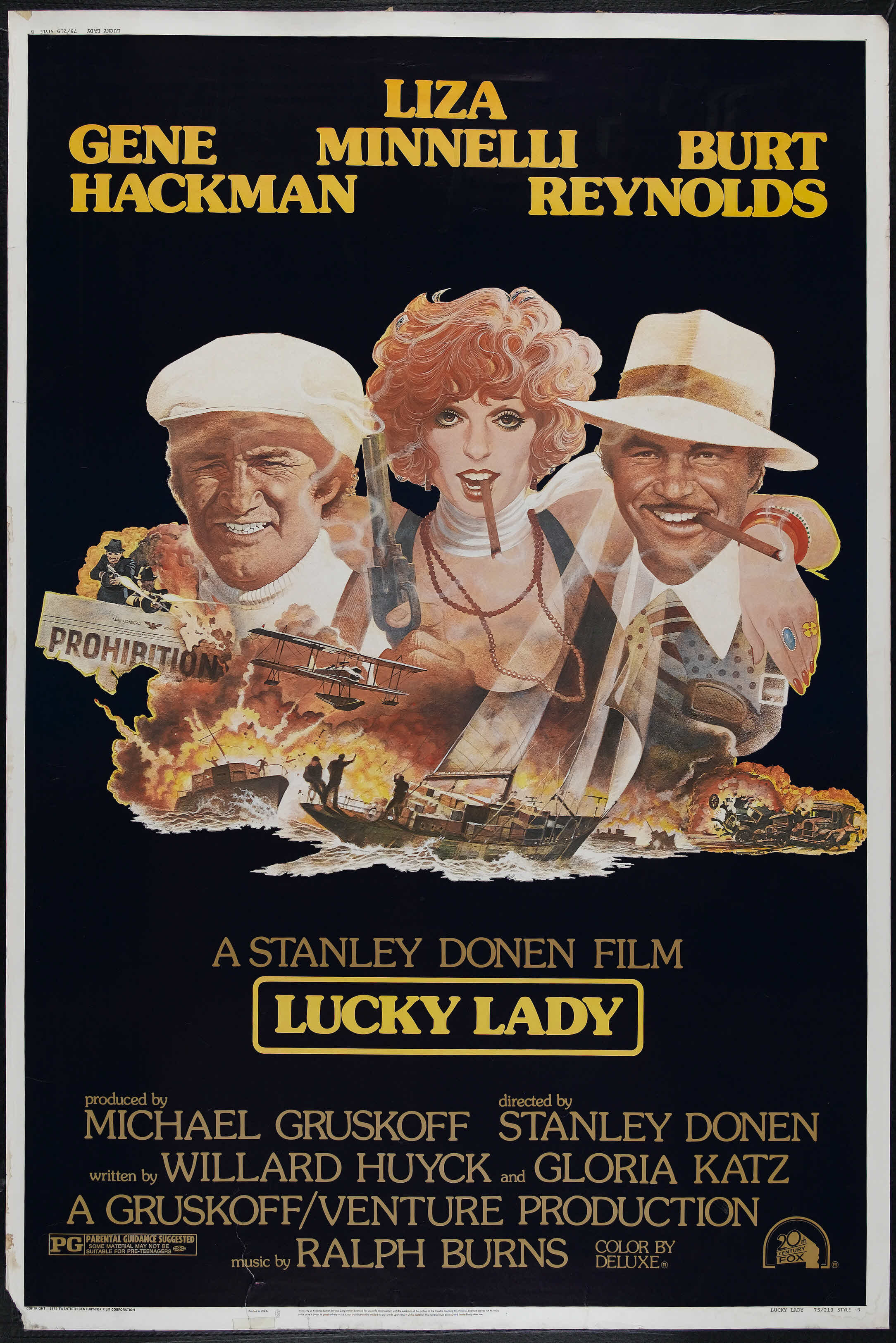 Lucky Lady th Century Fox 1975 Poster 40 X 60 Action Lot Heritage Auctions