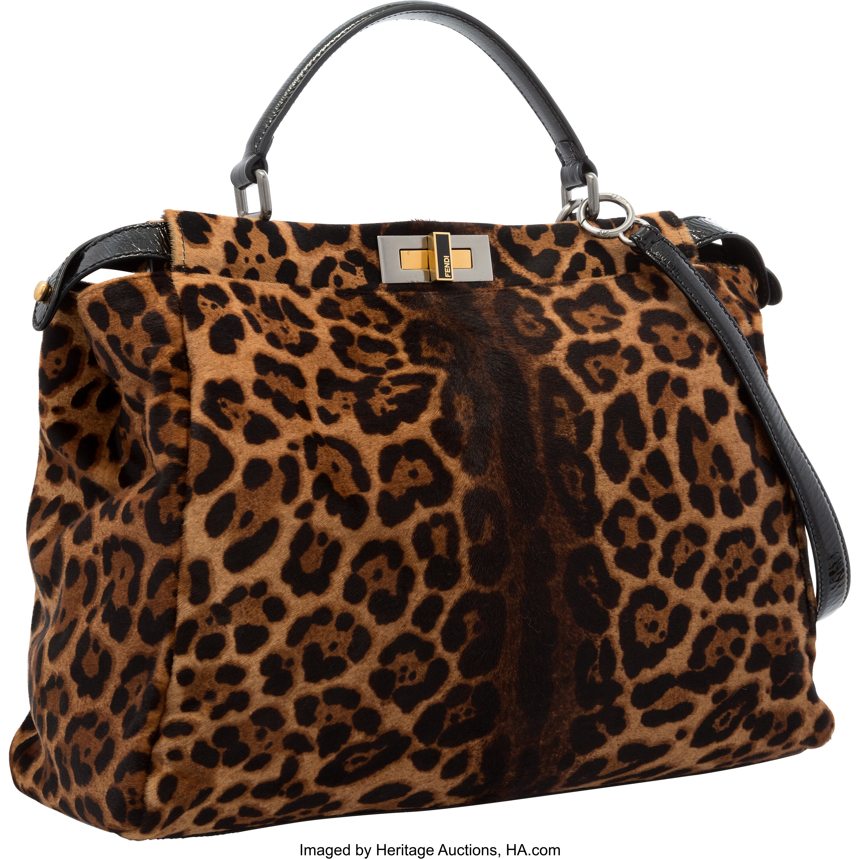 Fendi leopard outlet bag