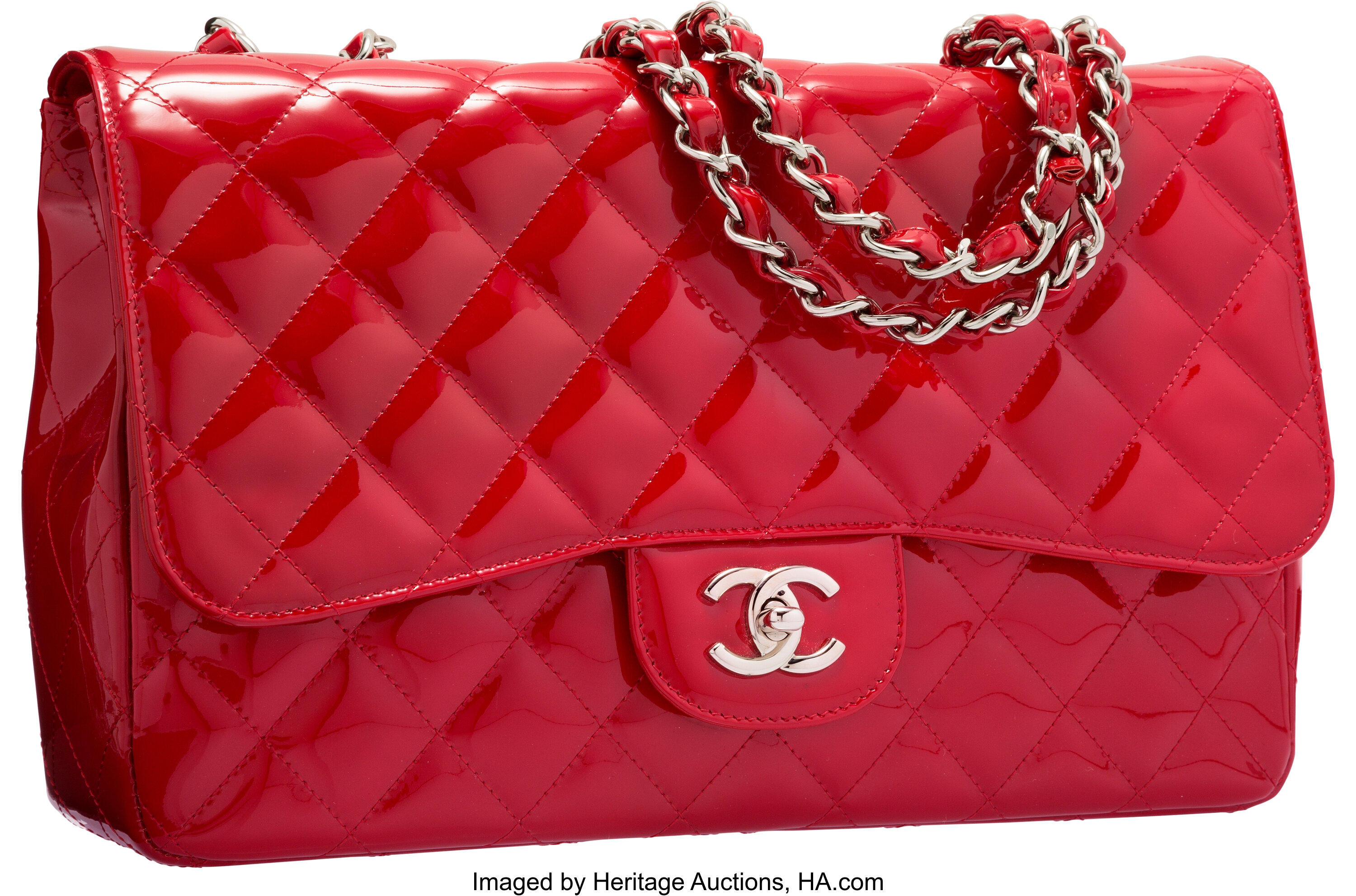 Sold at Auction: A CHANEL (STYLE?) LEATHER BAG