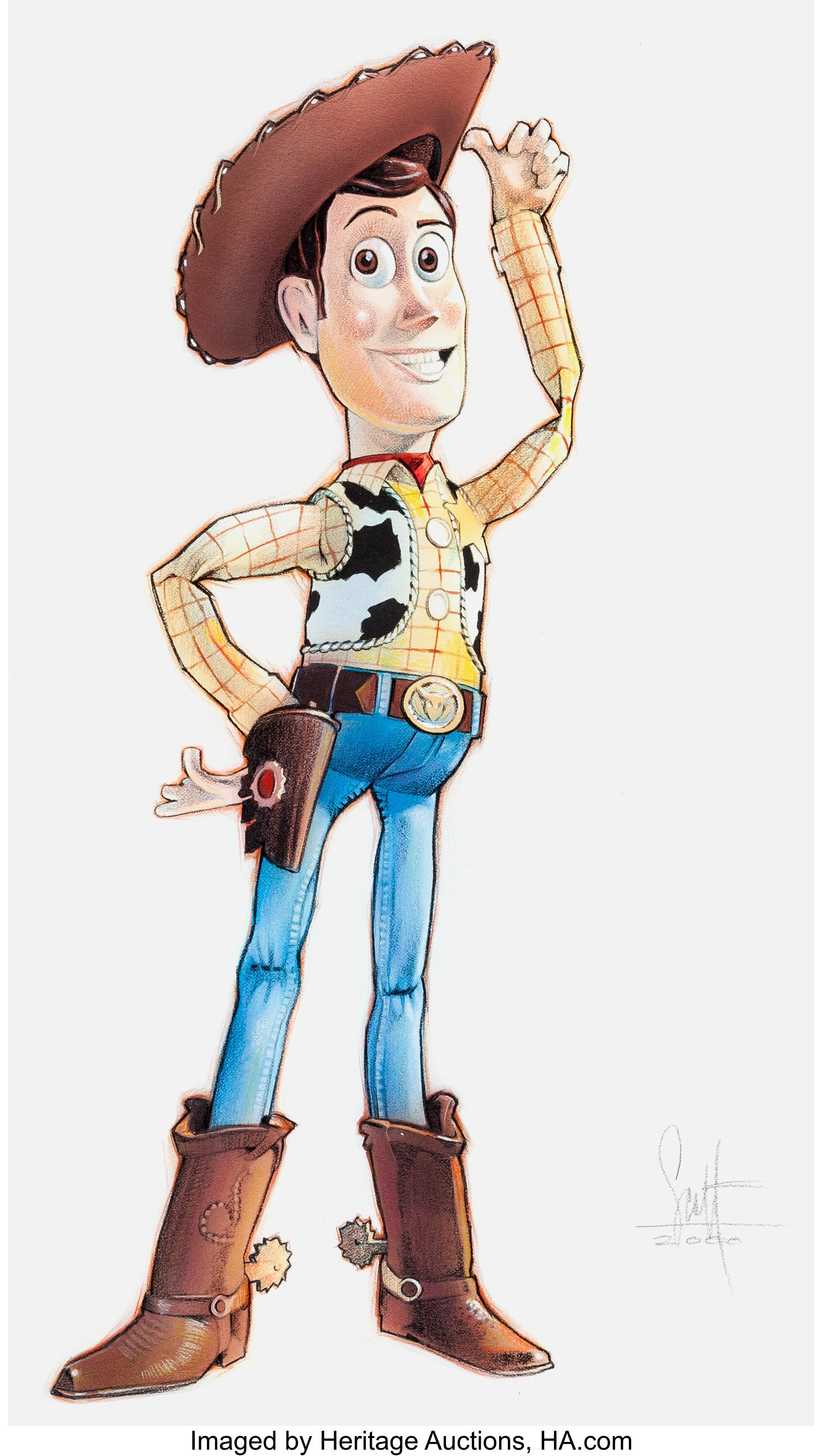 Toy Story Sheriff Woody Illustration by Scott Rosma (Walt Disney