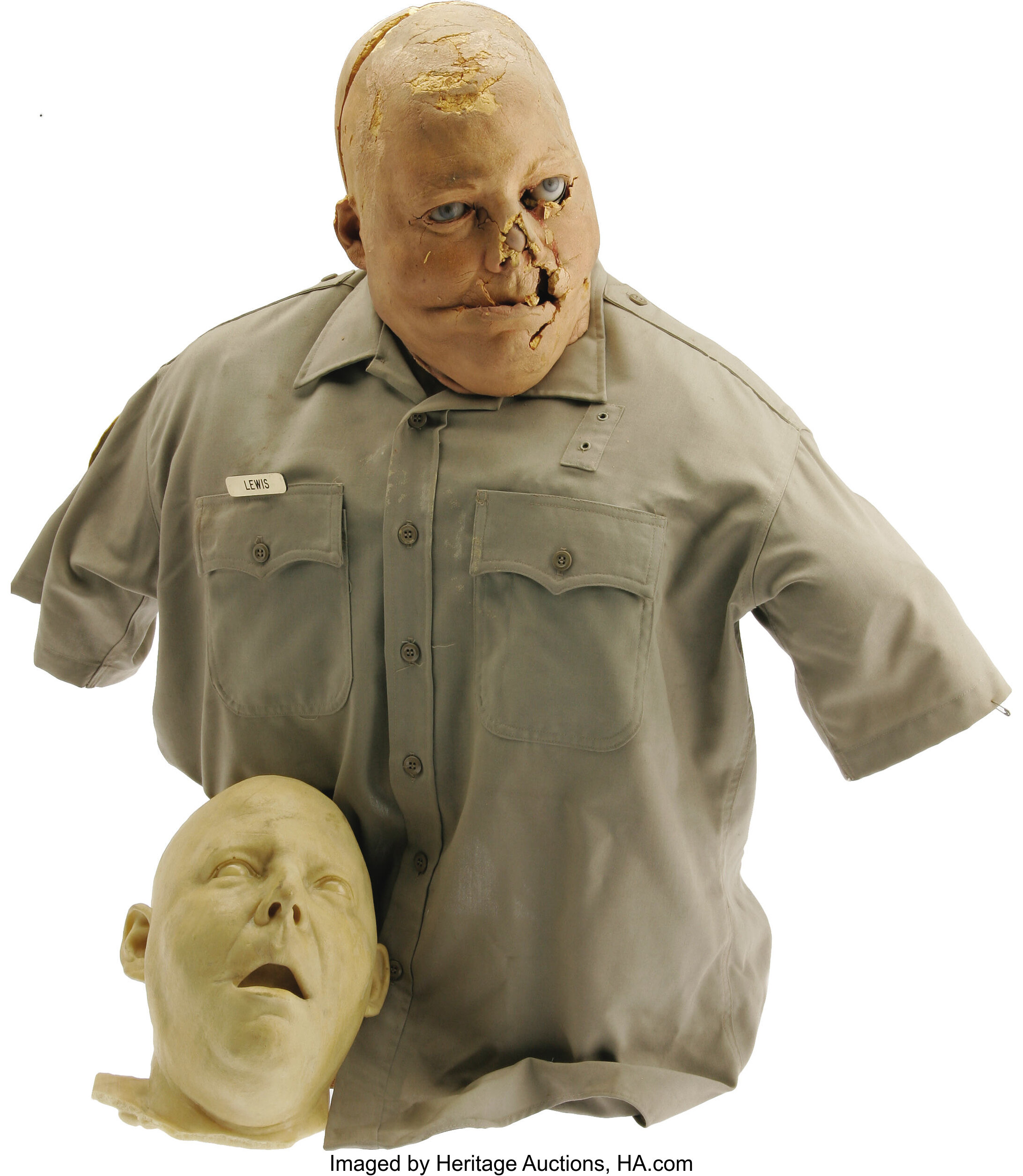 Terminator 2: Judgment Day Stunt Prop. This prop head and torso, Lot  #20151