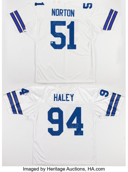 Ken Norton Jr. and Charles Haley Signed Dallas Cowboys Jerseys, Lot #42183