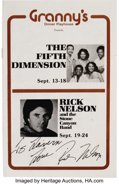 CD music set Rick top Nelson. With band autographs