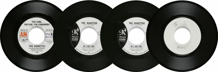 The Ronettes 45 Group of 4 (1960s). This unique grouping is | Lot