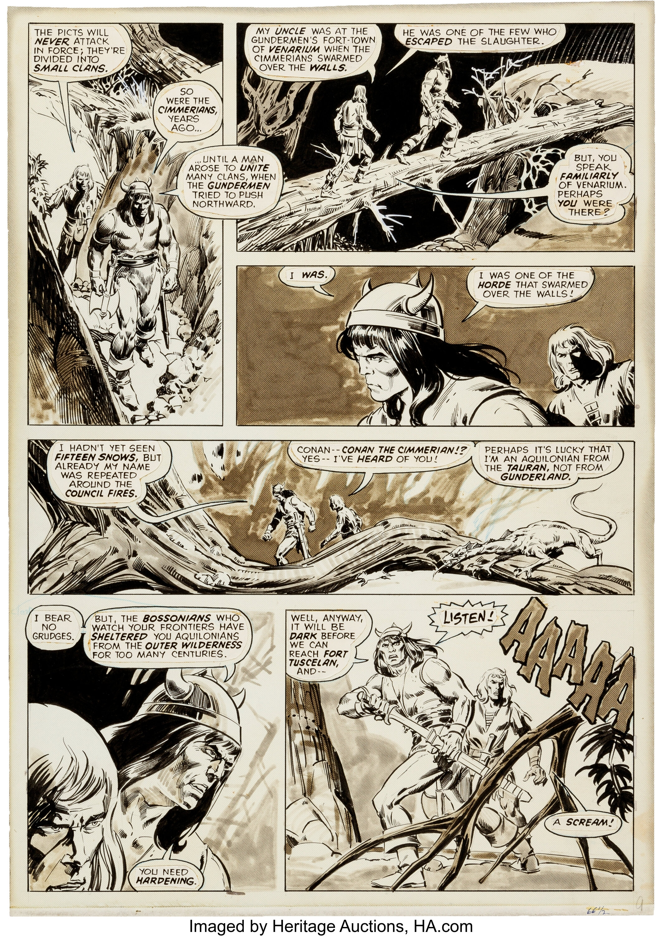 John Buscema And Tony Dezuniga Savage Sword Of Conan #26 