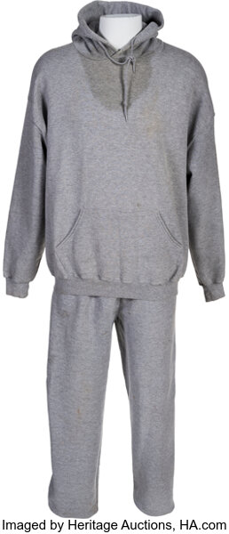 Rocky Balboa Gray Sweatsuit  Workout Clothes Similar to Movie