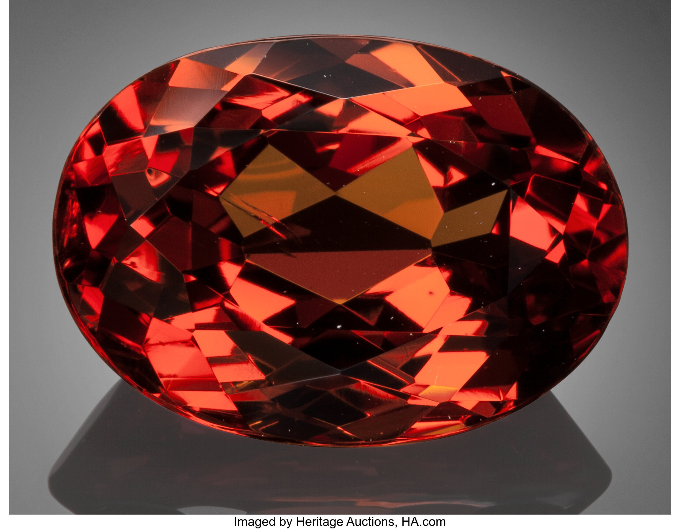 Fine Gemstone: Malaia Garnet - 13.35 Ct.. Lelatema Mountains, | Lot ...