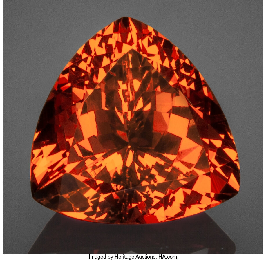 Fine Gemstone: Spessartine Garnet - 7.44 Ct.. Mtwara Region, | Lot ...