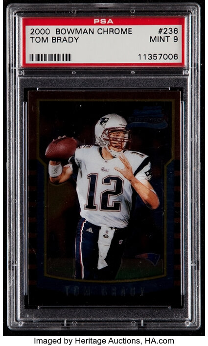 Tom Brady 2000 Bowman Chrome Rookie Card #236