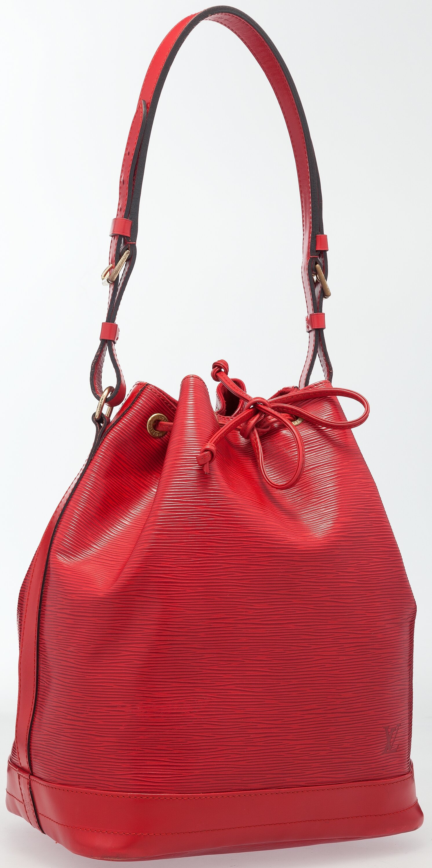 Louis Vuitton Red EPI Leather Duplex Bag