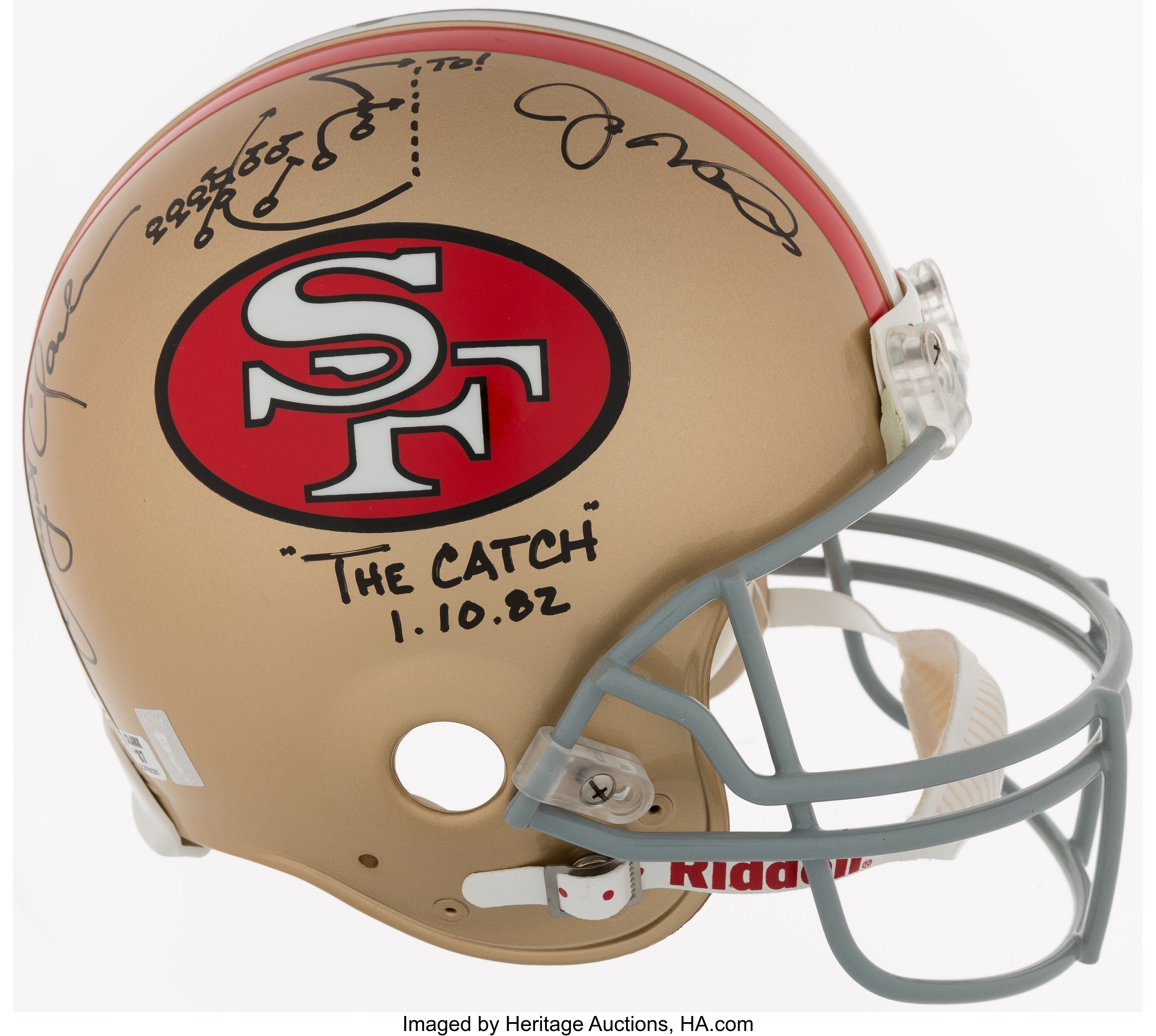 Dwight Clark Autographed San Francisco 49ers The Catch Jersey, PSA COA