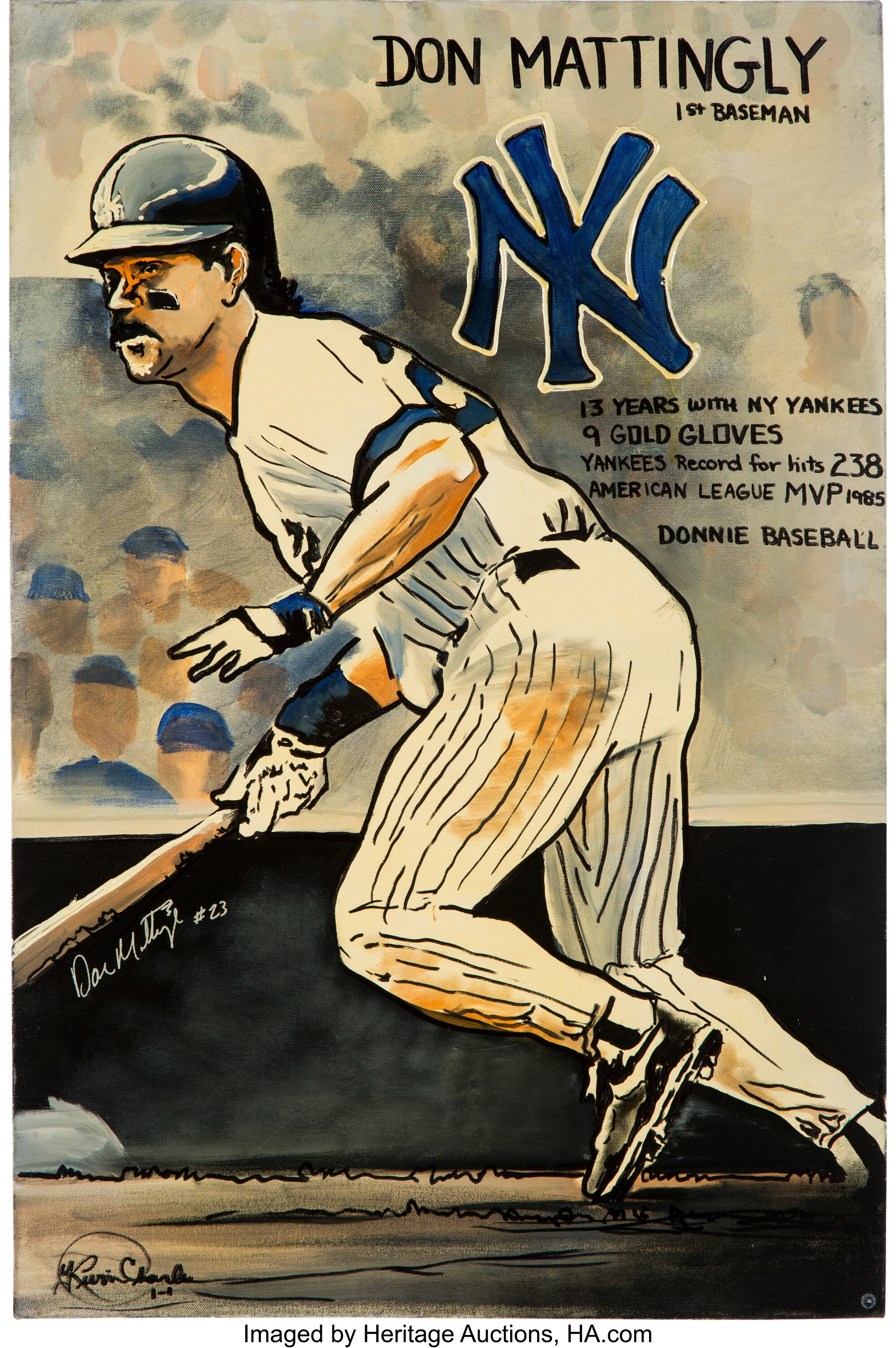 don mattingly baseball poster mlb baseball