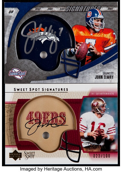 Sold at Auction: Football Card Collection W/ John Elway, Joe Montana + More  - 9 Different