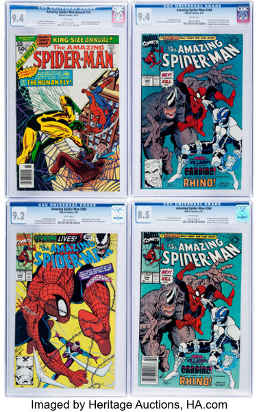 The Amazing Spider-Man #344, 345, and Annual #10 CGC-Graded Group | Lot  #11231 | Heritage Auctions