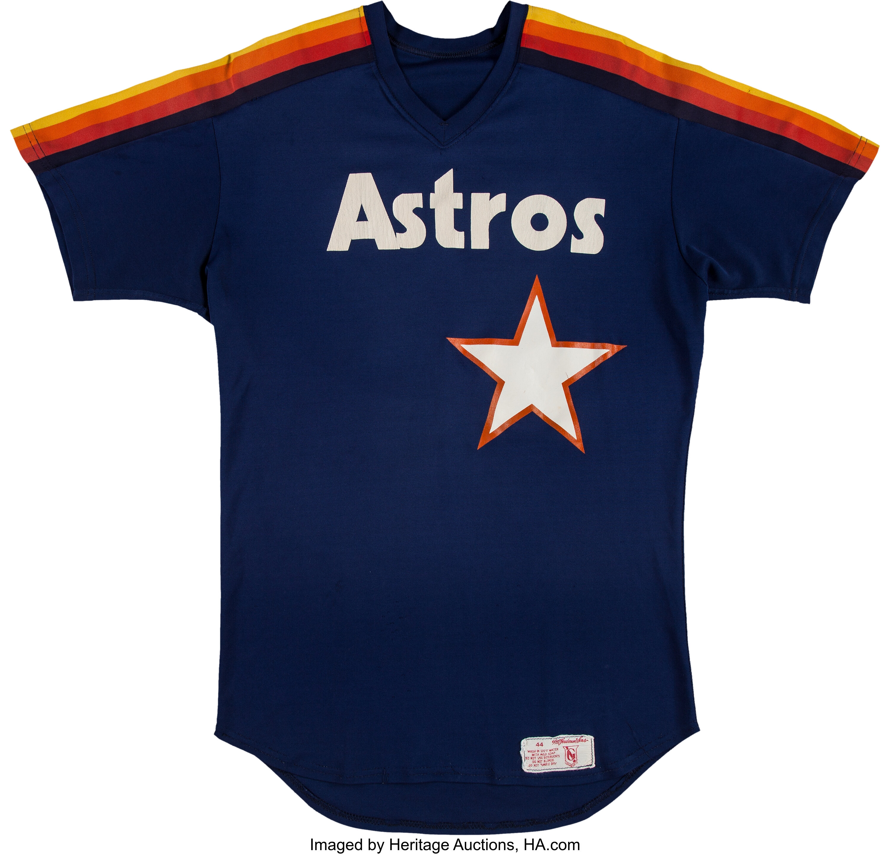 Late 1980s Early 1990s Houston Astros #20 Game Used Navy Jersey BP