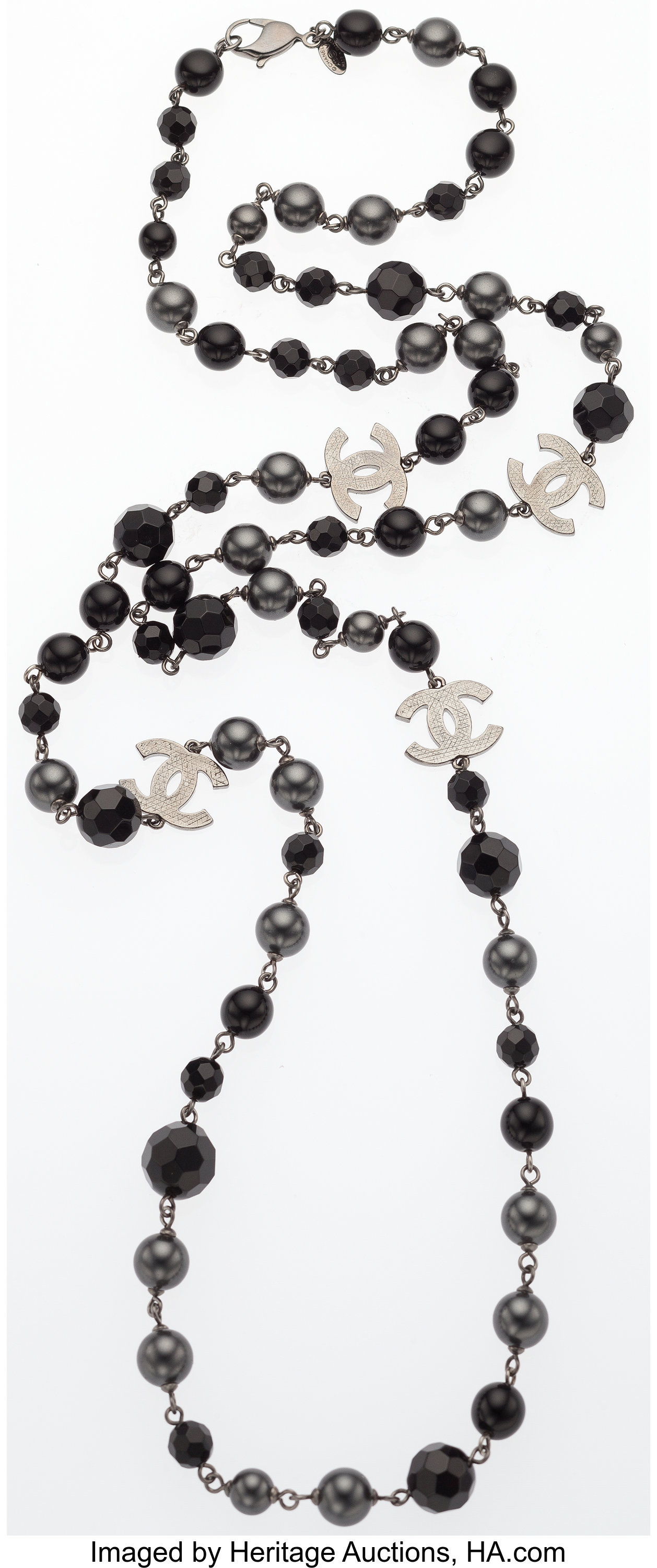 Top 78+ imagen chanel necklace beads
