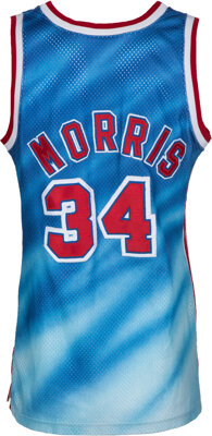 1990-91 Chris Morris Game Worn New Jersey Nets Jersey. , Lot #13569