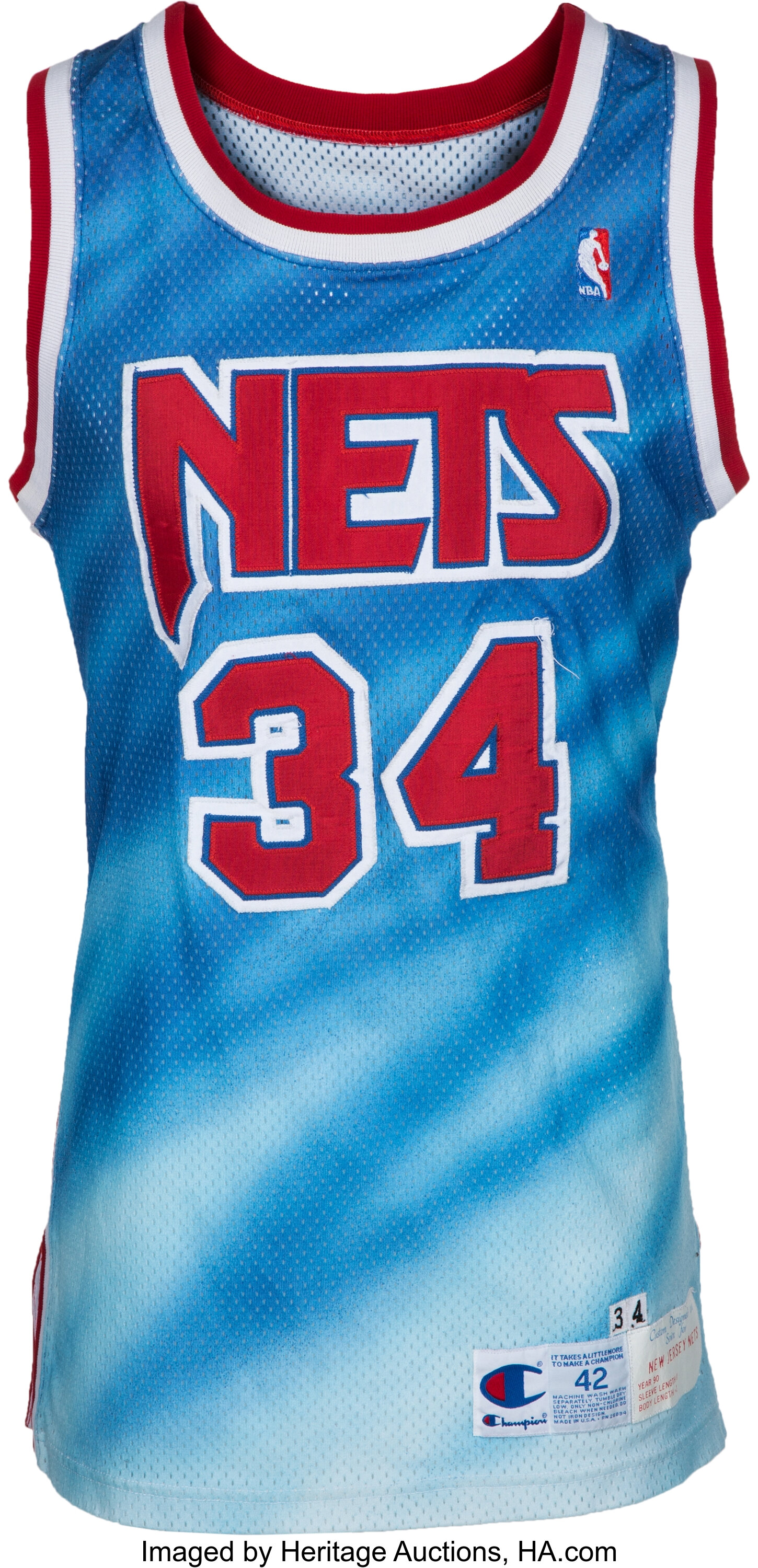 Vintage 1990s New Jersey NJ Nets Tshirt - S/M