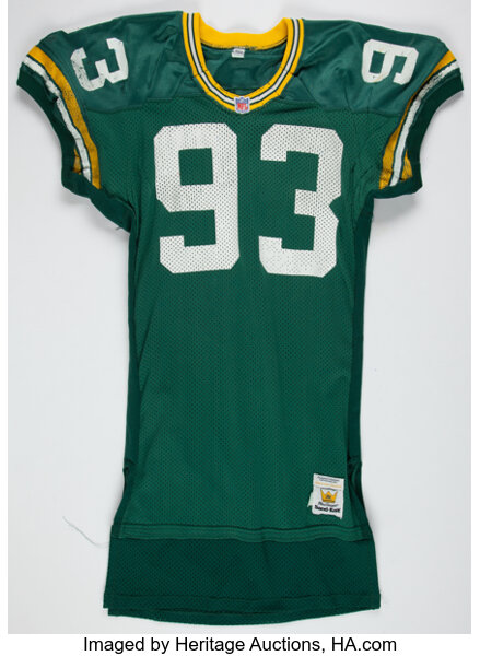 1991 Robert Brown Game Worn Green Bay Packers Jersey. Football, Lot  #41137