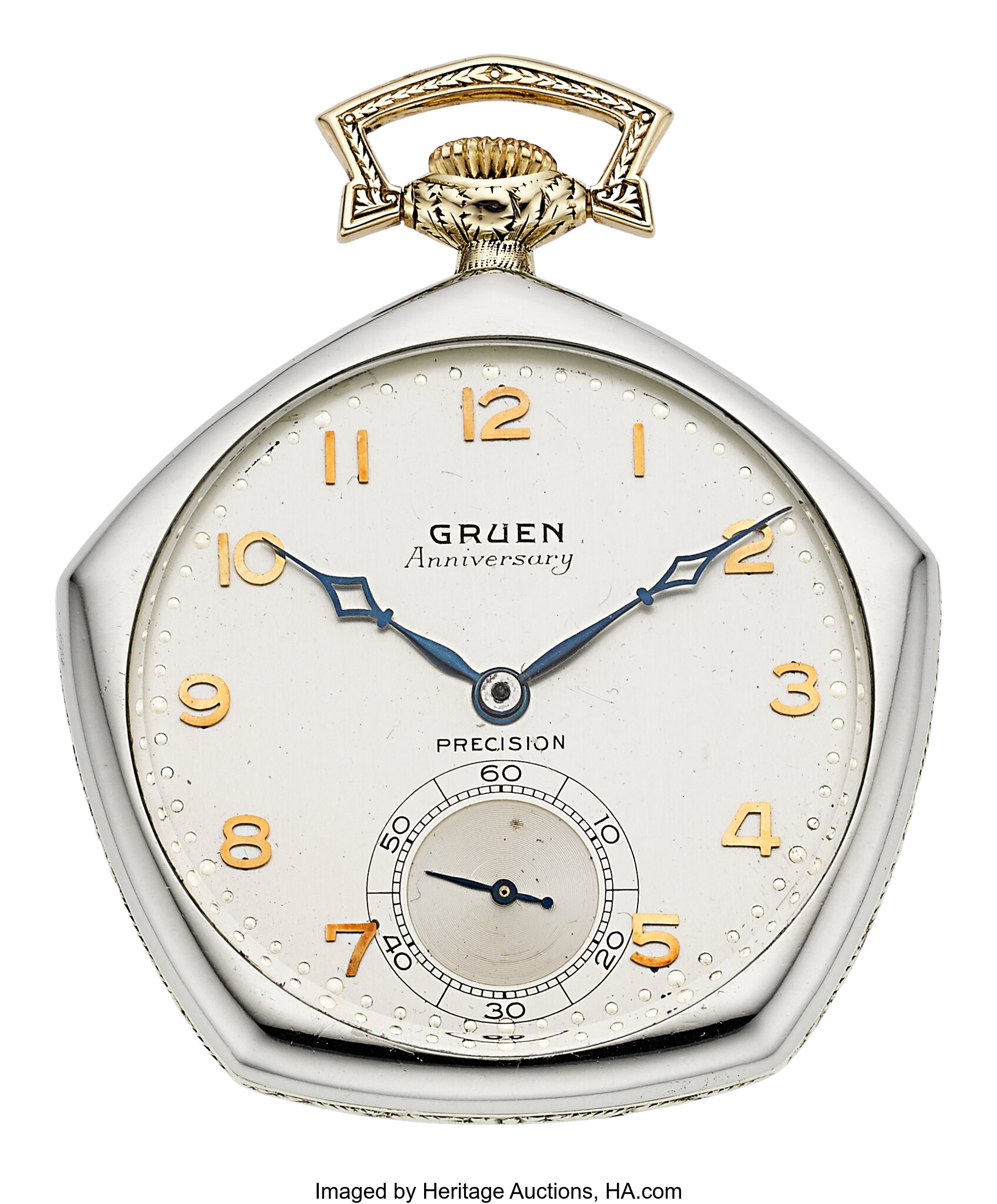 Gruen 50th anniversary hot sale pocket watch