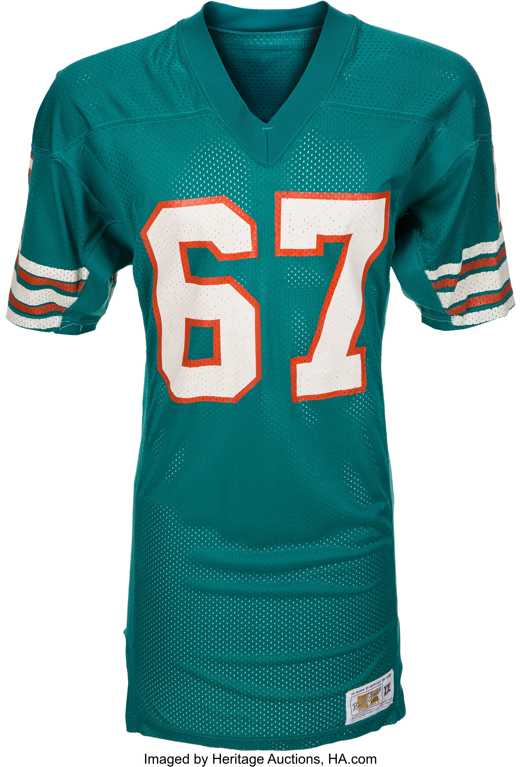 1978-83 Bob Kuechenberg Game Worn Miami Dolphins Jersey., Lot #13454