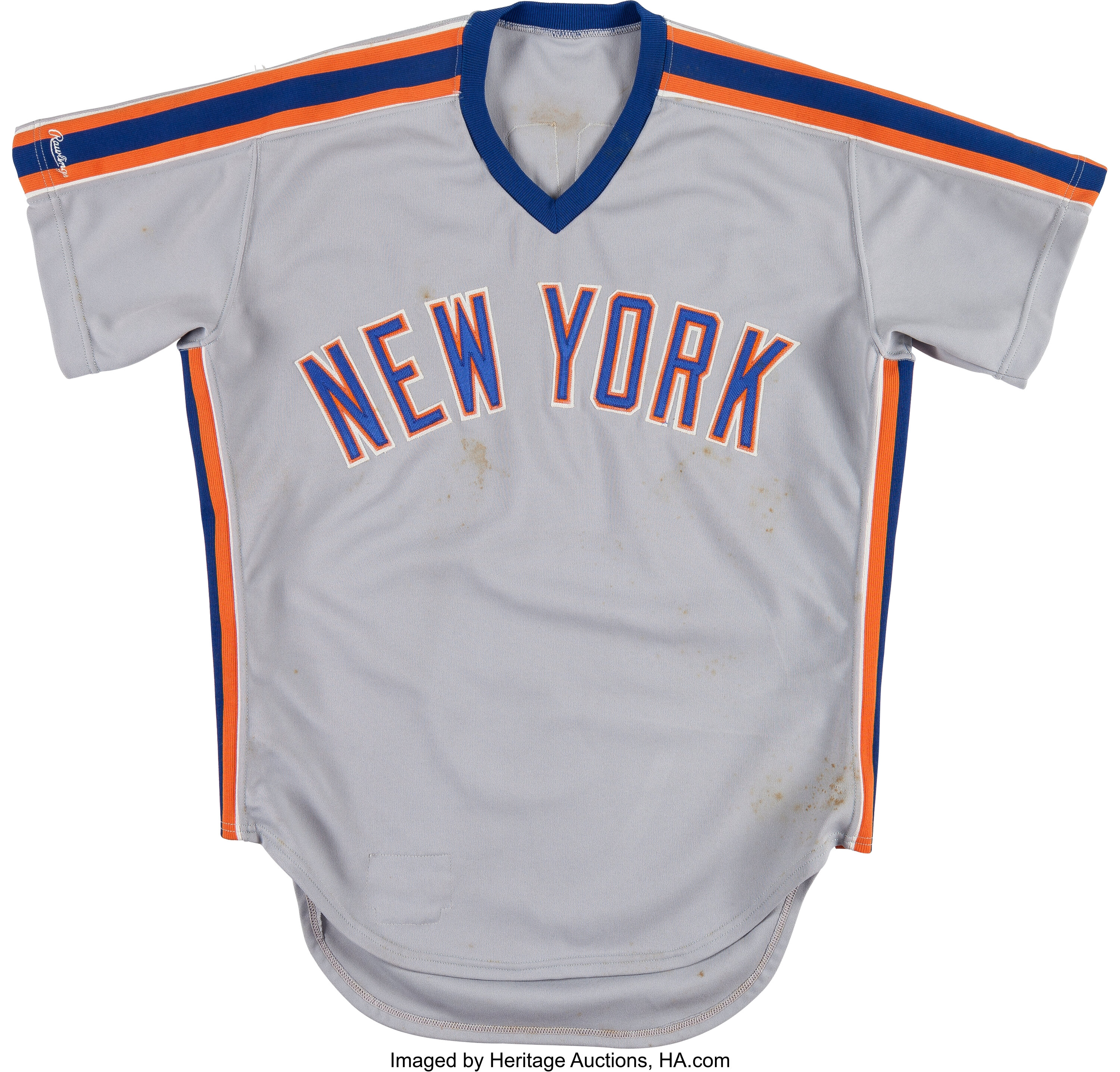 1988 Dwight Gooden Game Worn New York Mets Jersey.  Baseball