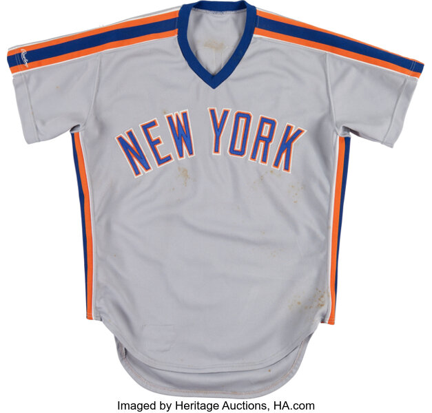 1988 Dwight Gooden Game Worn New York Mets Jersey.  Baseball, Lot  #14806