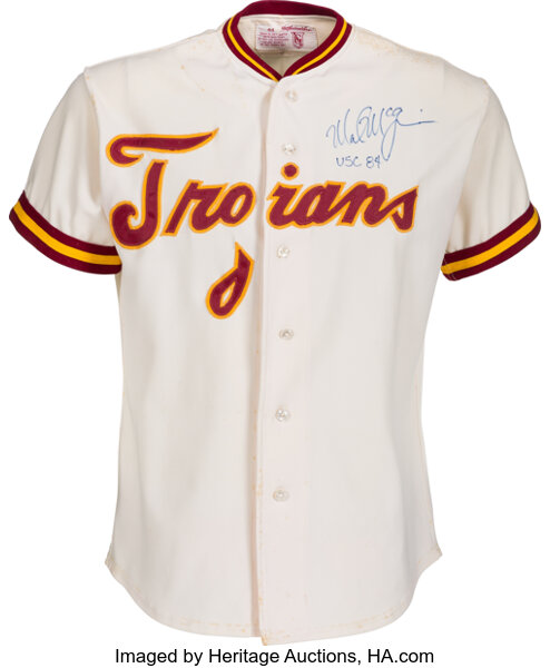 1984 Mark McGwire Game Worn USC Trojans Uniform. Baseball, Lot #13263