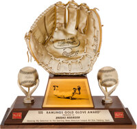 1966 Gold Glove Award from The Brooks Robinson Collection., Lot #12558