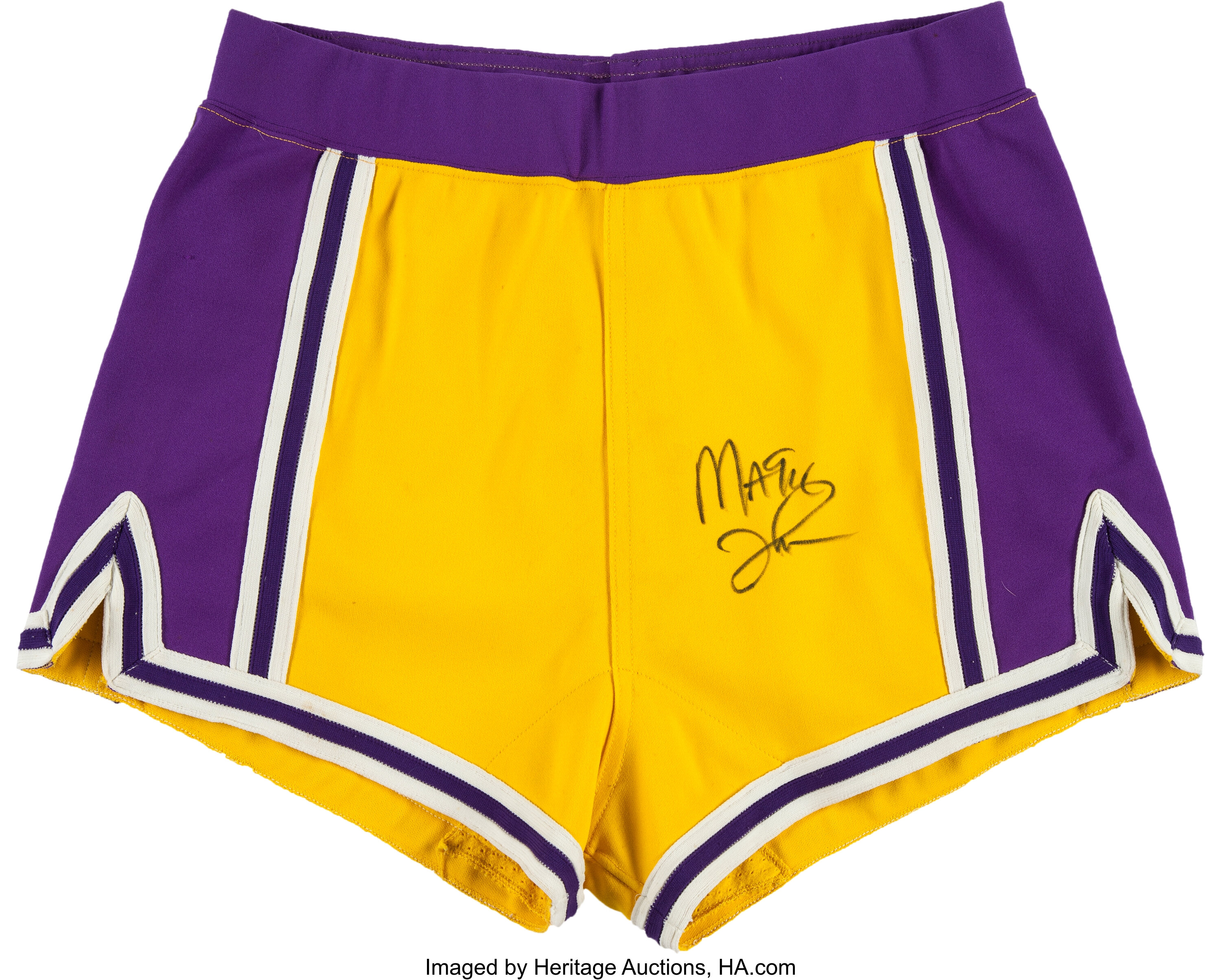 retro lakers shorts