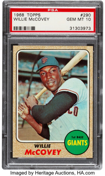 Willie McCovey PSA Basic Topps Pickup 68 Topps 