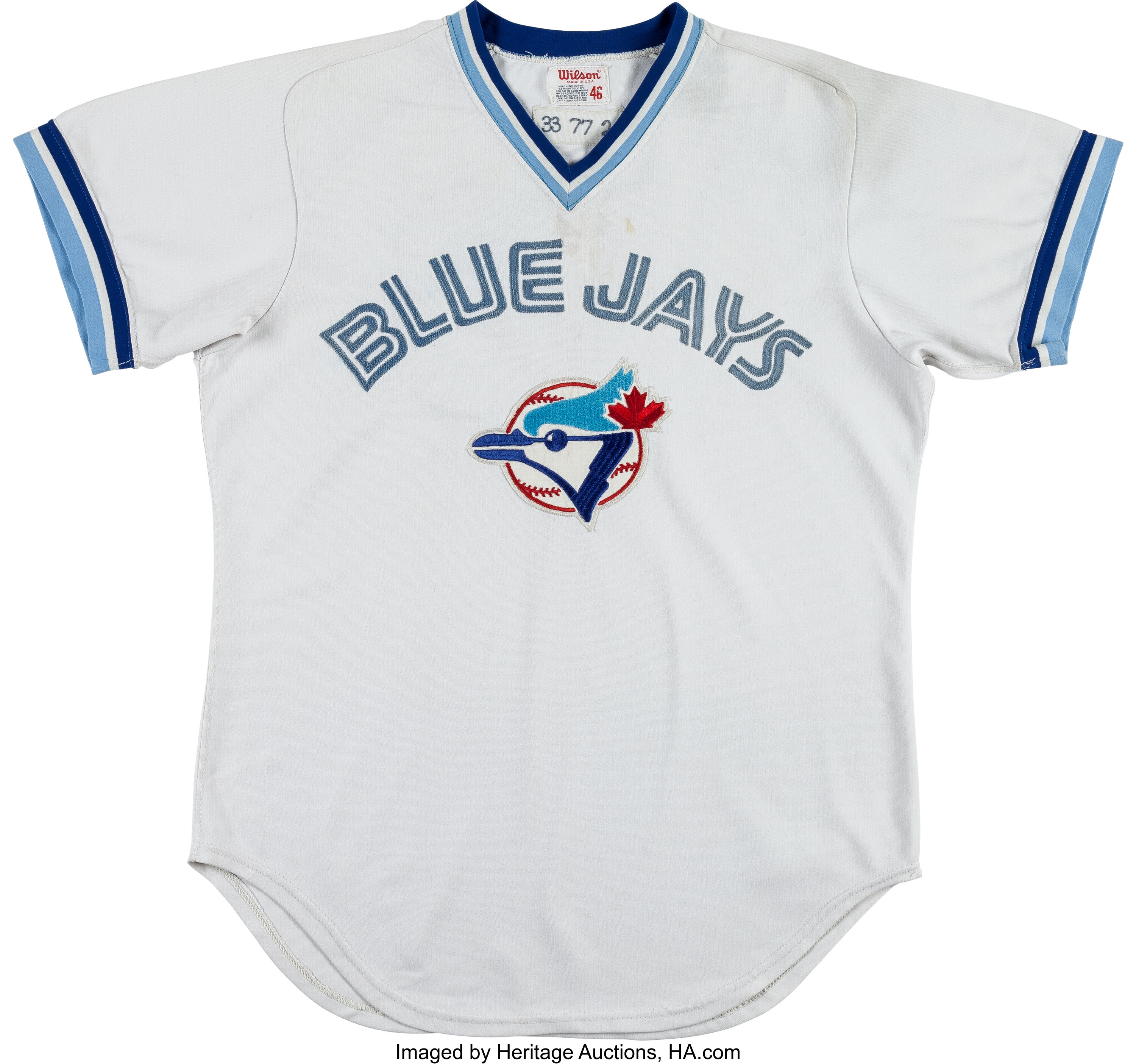 1977 Mike Willis Game Worn Toronto Blue Jays Jersey with Possible, Lot  #14847