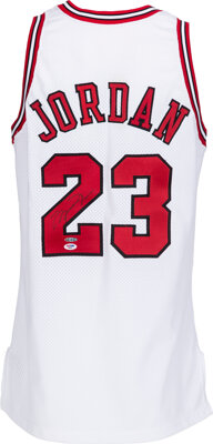 1/15/1996 Michael Jordan Dual-Signed Pair of Game Worn Air Jordan XI Shoes  - SCORED 46 PTS. IN BULLS WIN AT WASHINGTON (BULLETS BALL BOY & EX-NBA  PLAYER LOA) - PRICE REALIZED: $50,137 - SCP AUCTIONS