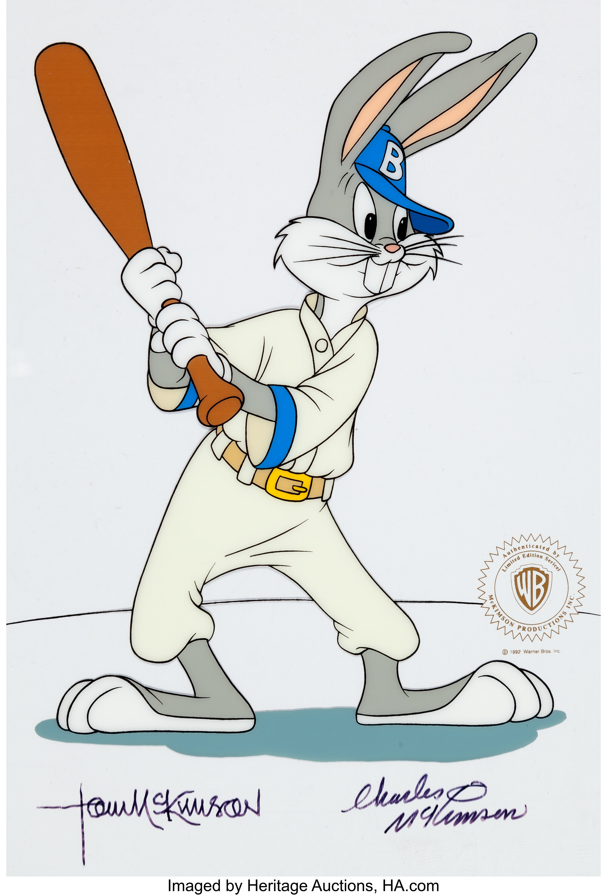 Bugs Bunny Baseball Bugs Limited Edition Sericel (Warner Brothers