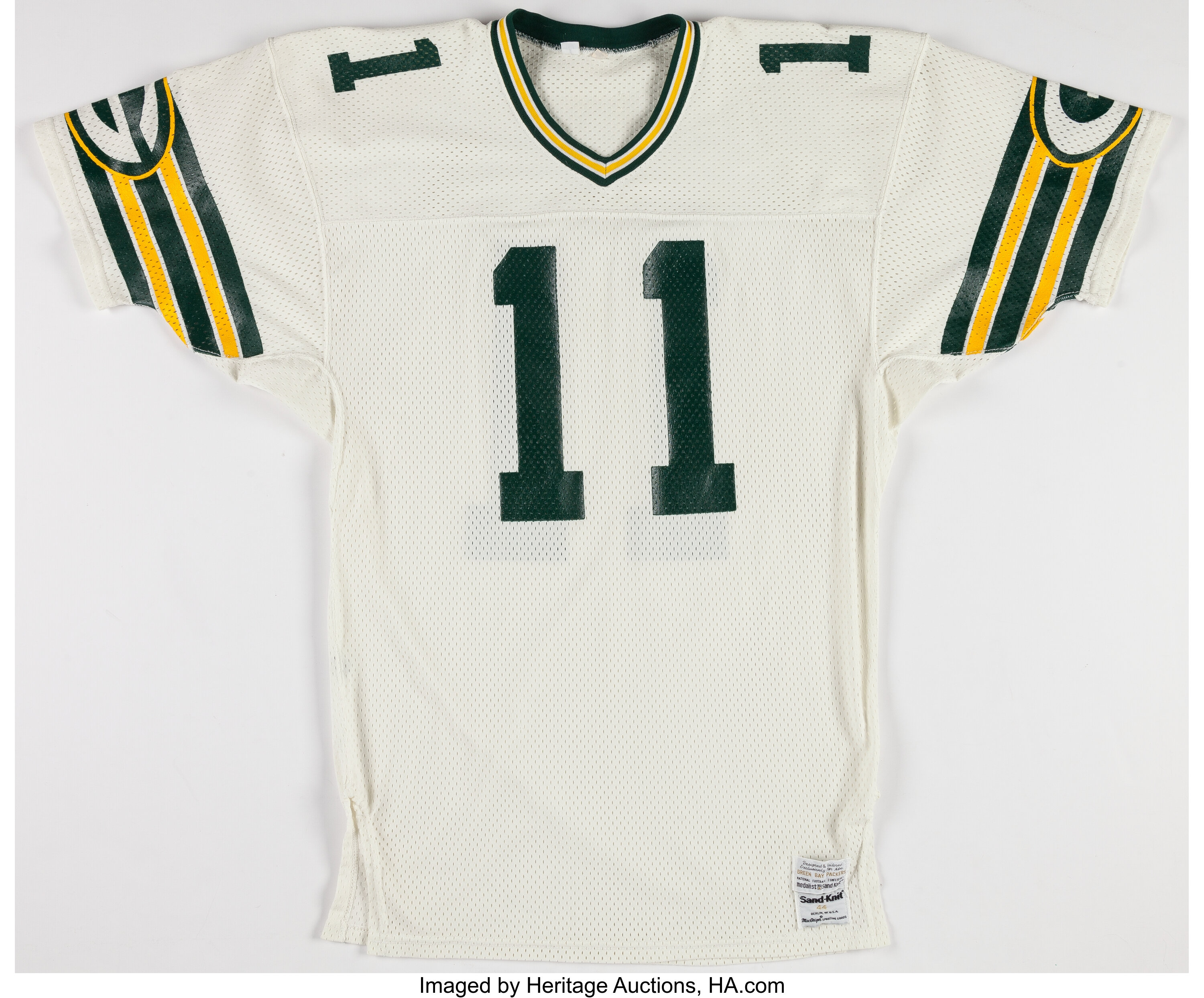 1984 Eddie Garcia Game Worn Green Bay Packers Jersey. Football