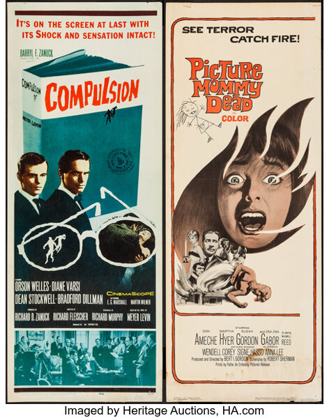 Compulsion & Others Lot (20th Century Fox, 1959). Inserts (4) (14