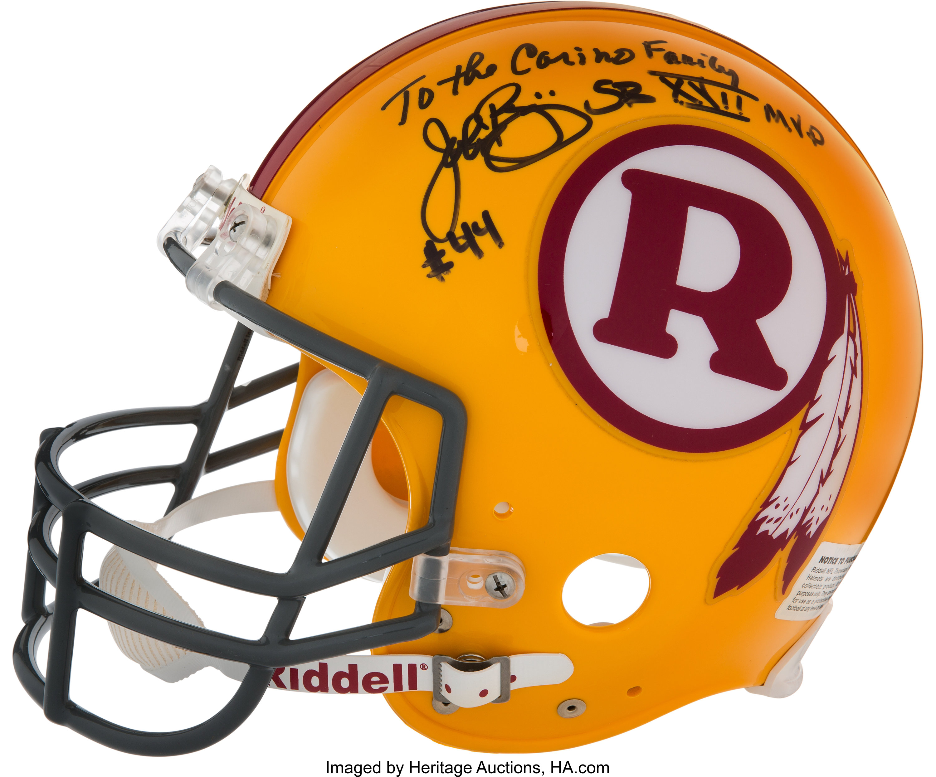 Washington Redskins Greats Multi Signed Helmet. Football, Lot #14898