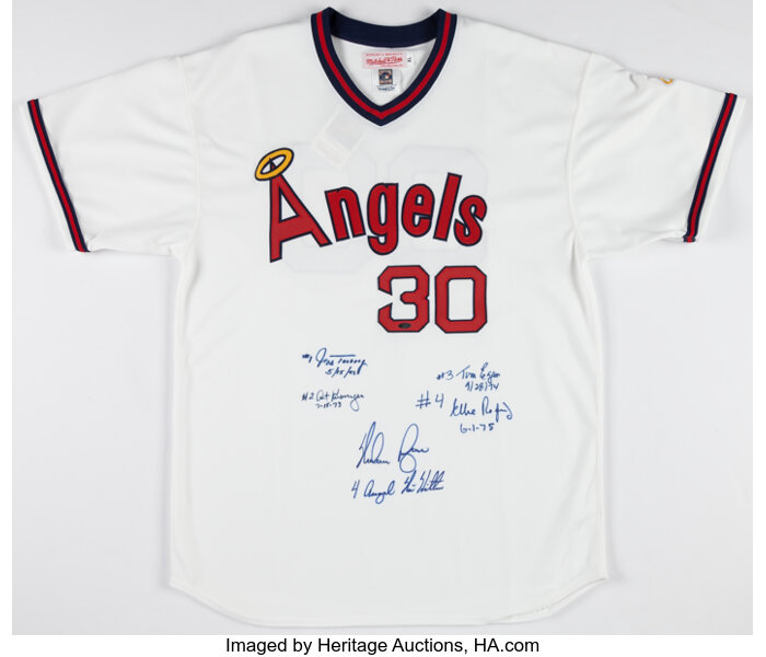 Nolan Ryan Signed Angels Cooperstown Collection Jersey The Ryan