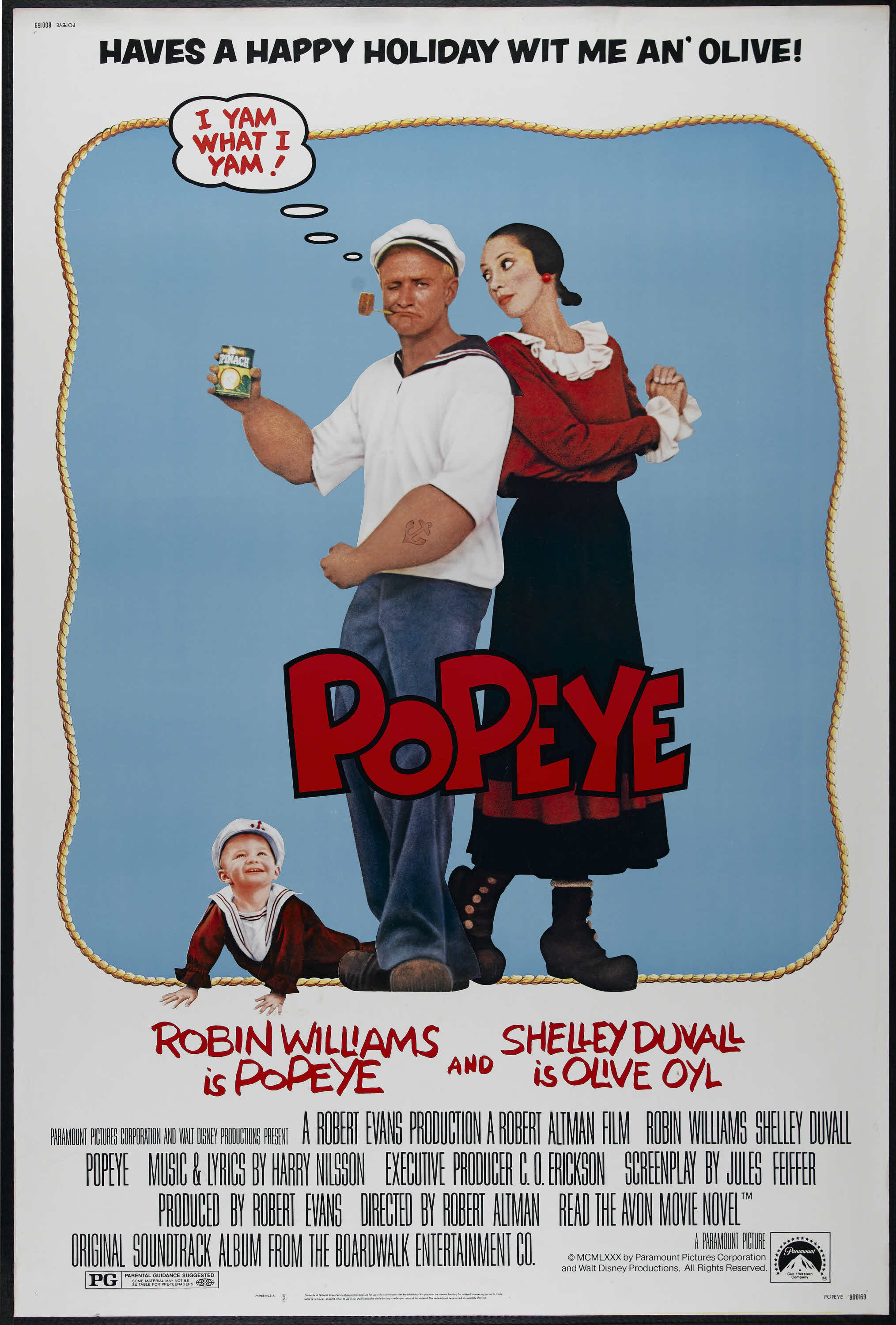 Popeye (Paramount, 1980). Poster (40